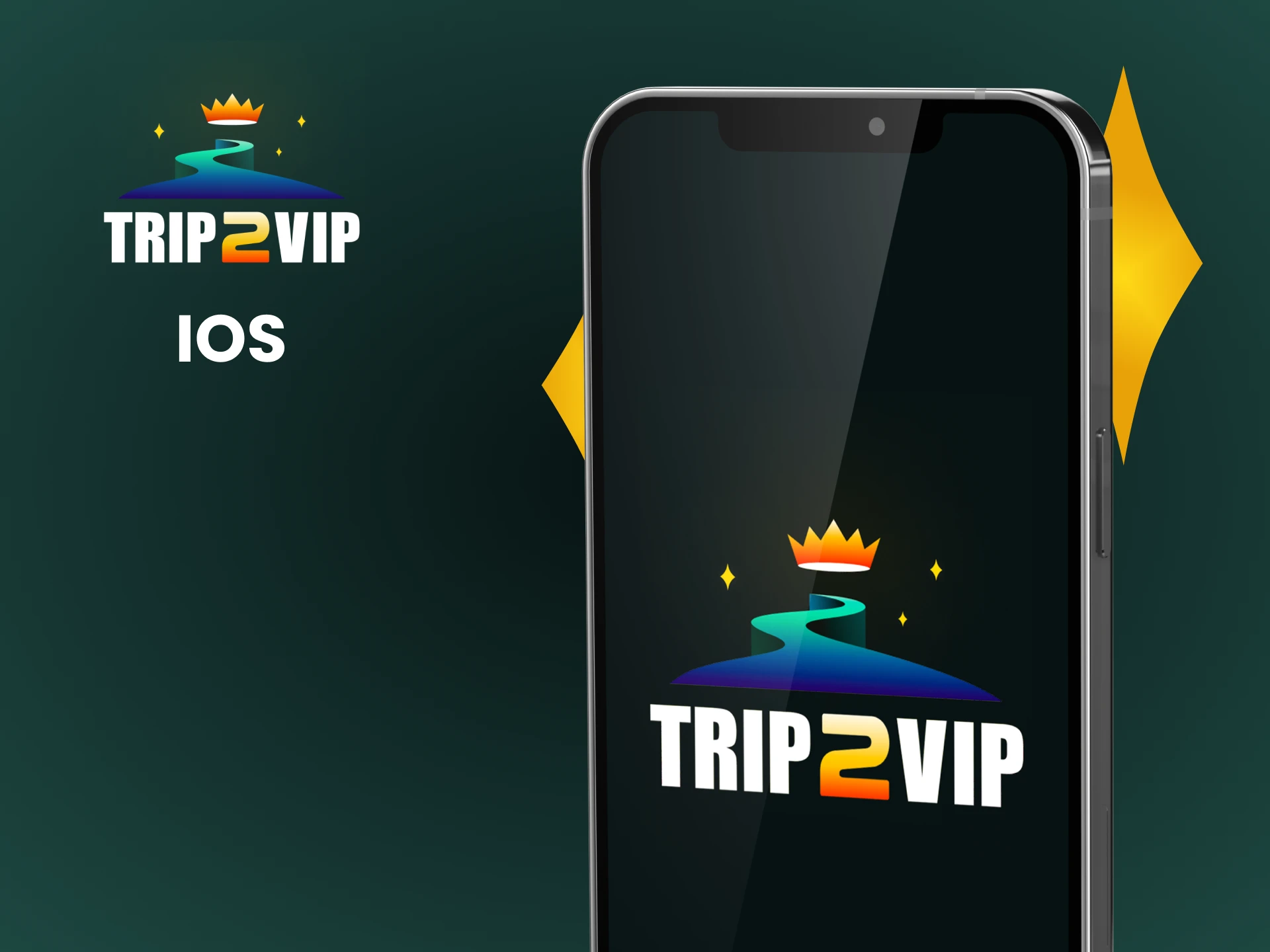 Install the Trip2vip app on iOS.