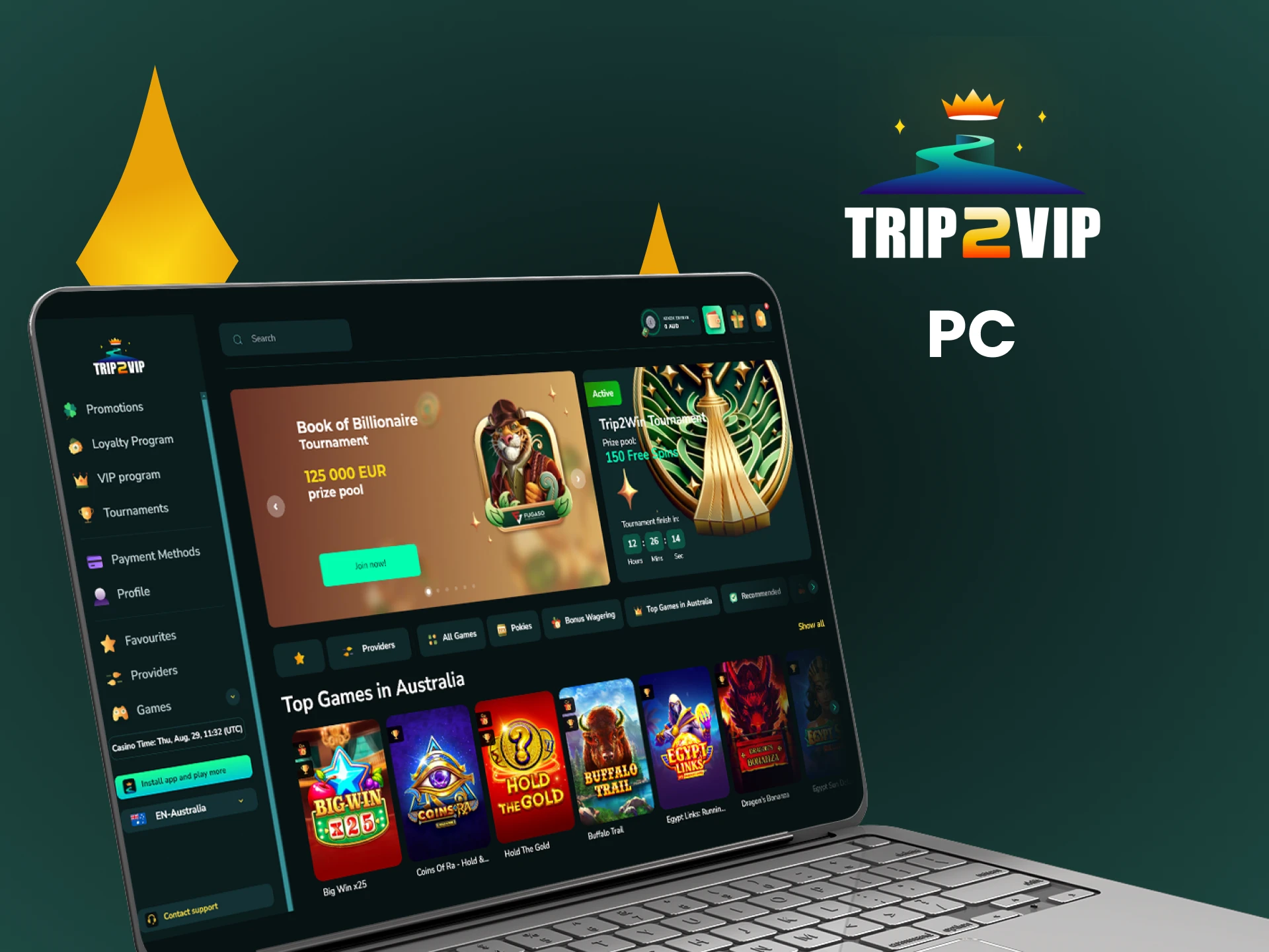 Use the Trip2vip website on your PC.