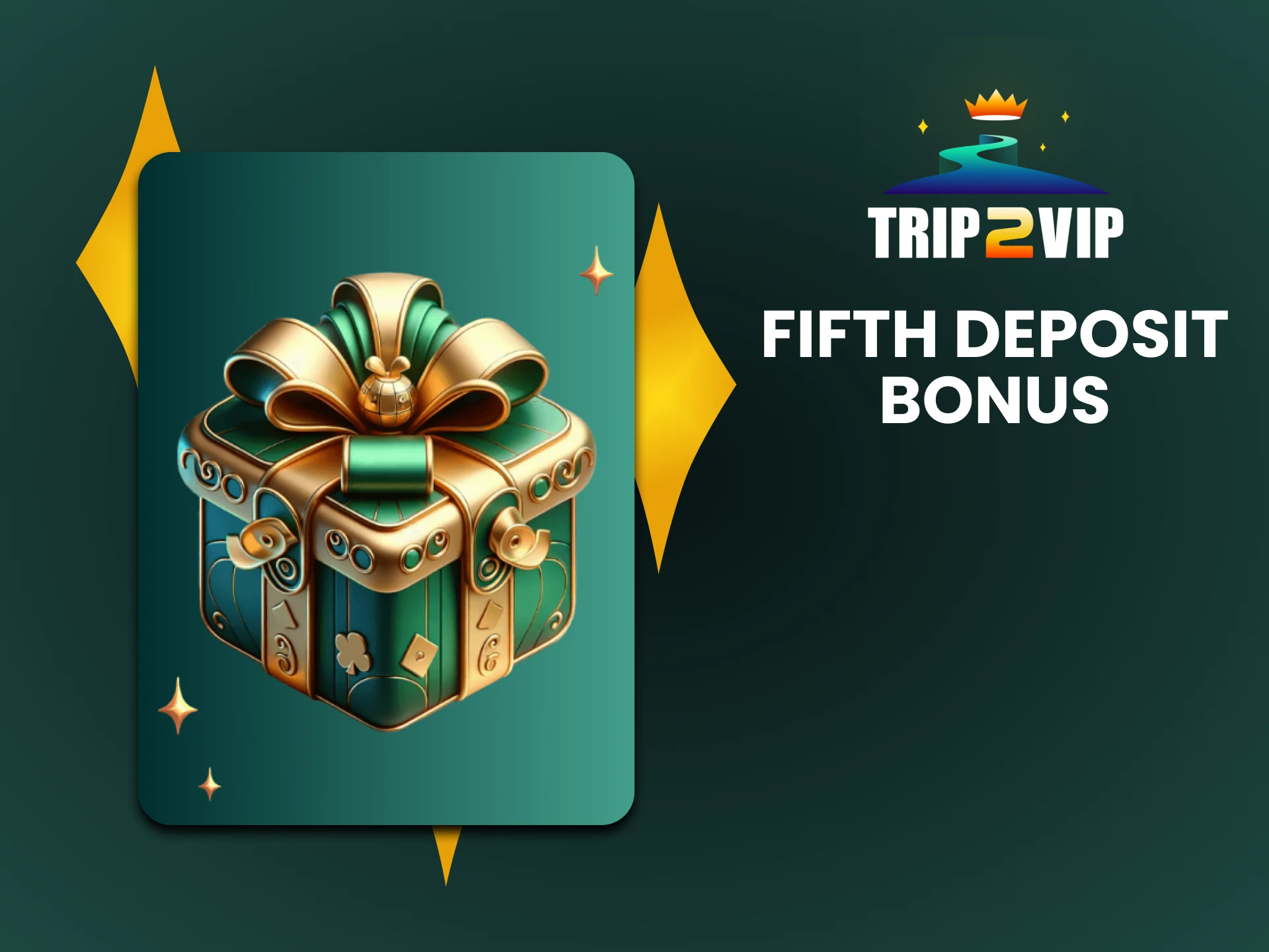 When you top up your deposit on Trip2vip for the fifth time, you also receive a bonus.