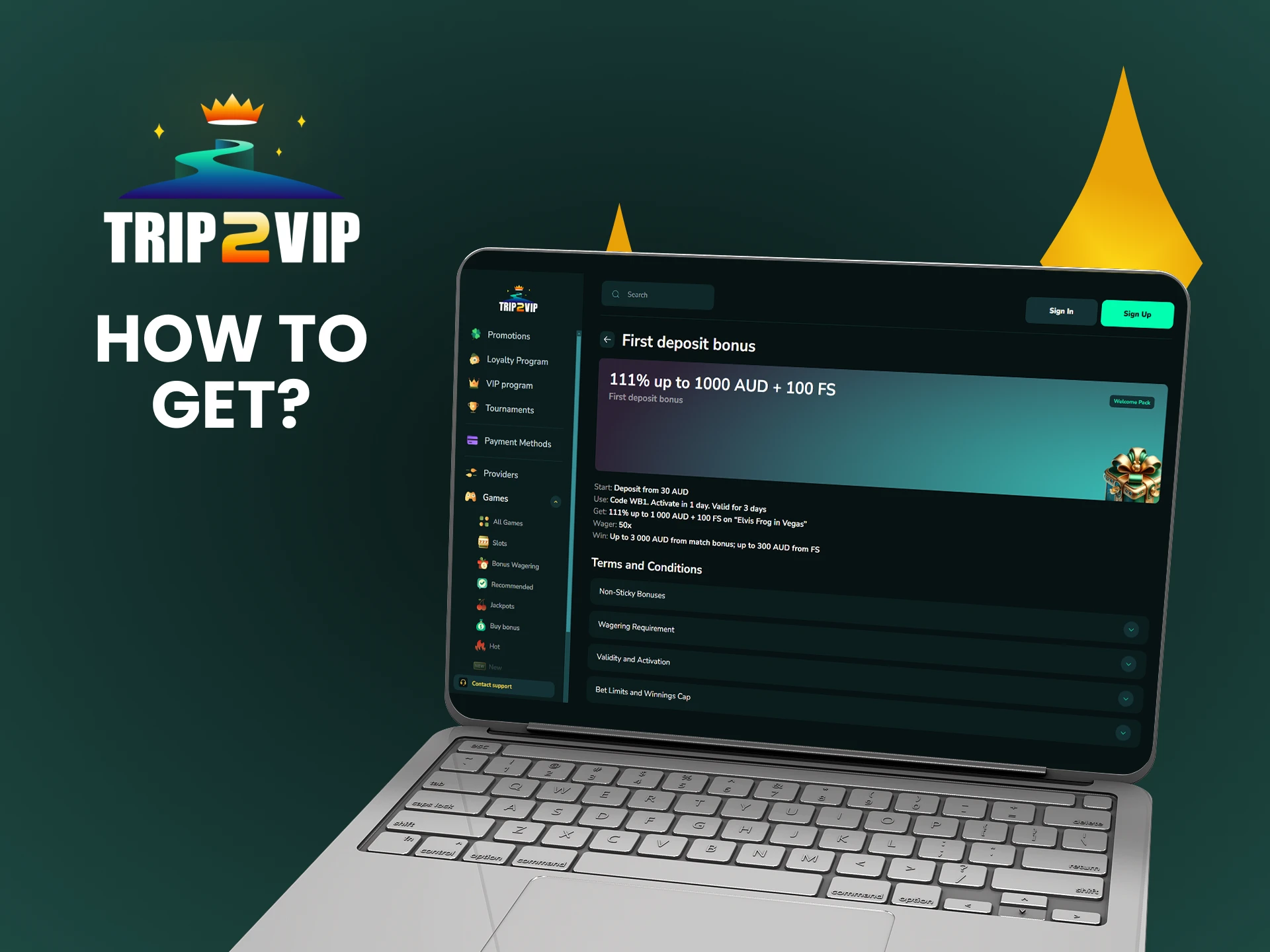 We will tell you how to get a bonus from Trip2vip.