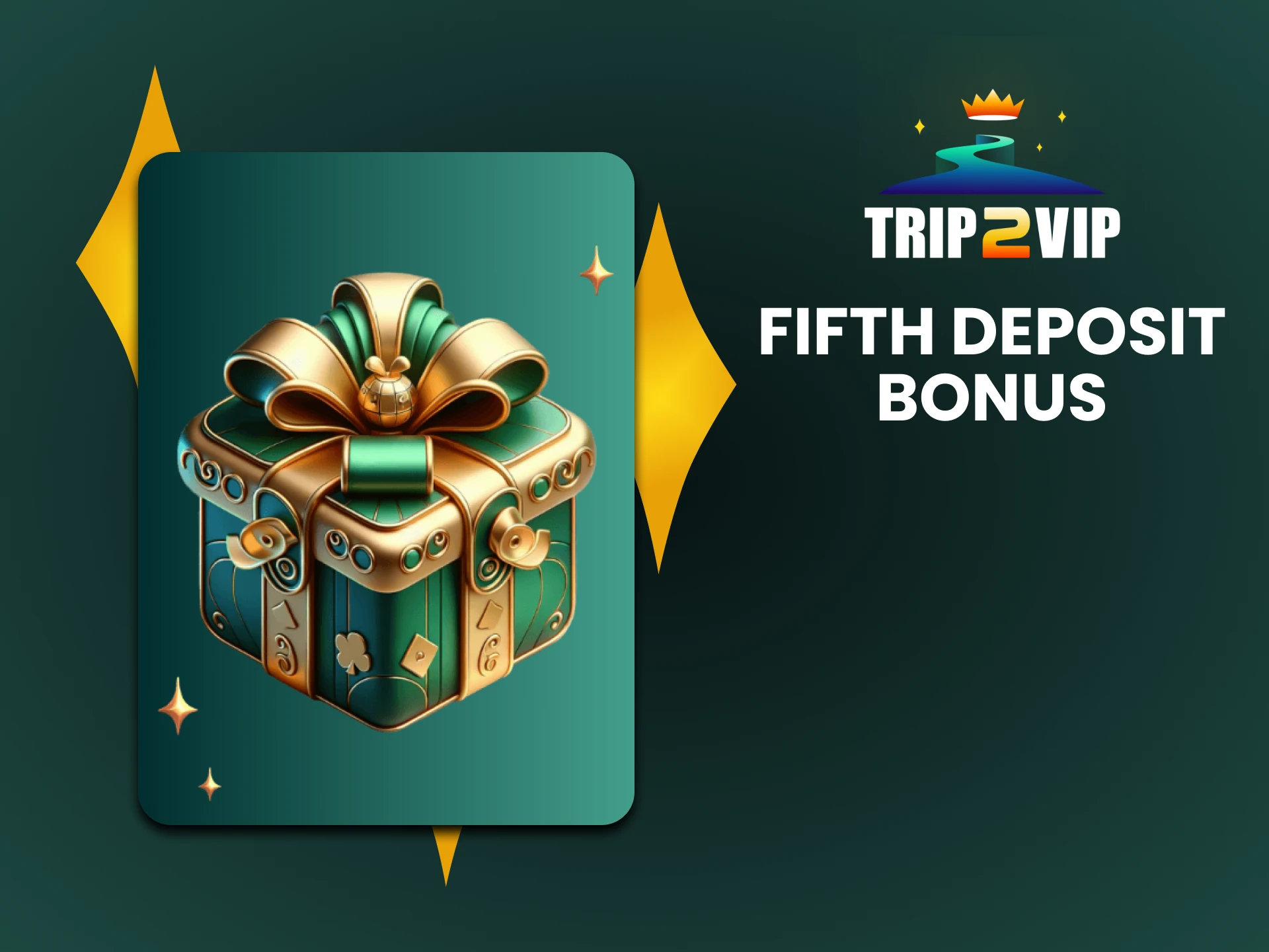 When you top up your deposit on Trip2vip for the fifth time, you also receive a bonus.