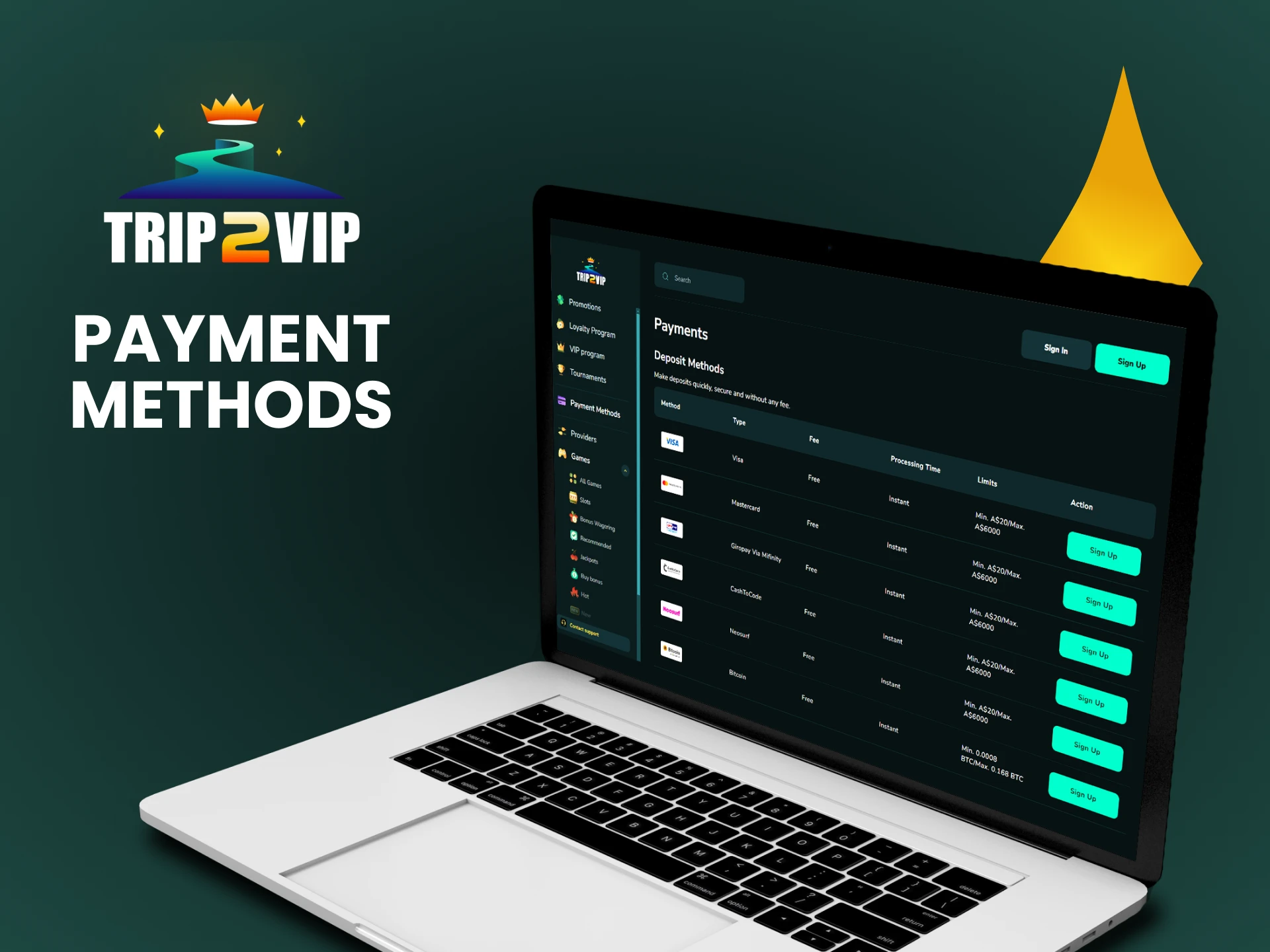 We will tell you about payment methods on Trip2vip.